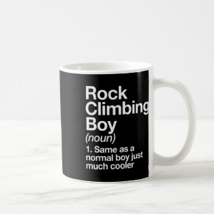 Climbing Boy Definition Funny Sport  Coffee Mug