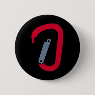 Climbing Carabiner 6 Cm Round Badge