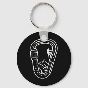 Climbing Carabiner Rock Climber Cool Mountain Men Key Ring