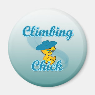 Climbing Chick #3 Magnet
