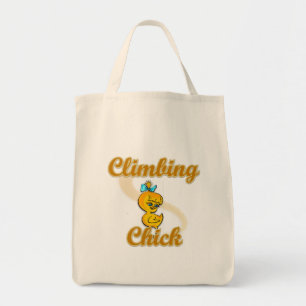 Climbing Chick Tote Bag