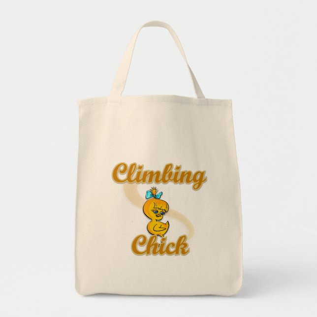 Climbing Chick Tote Bag (Front)