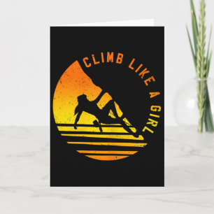 Climbing - Climb Like A Girl Bouldering Climbing G Card
