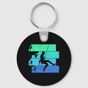 Climbing Climber Bouldering Boulder Kids Boys Men Key Ring