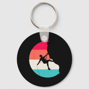 Climbing Climber Mountain Climber Rock Climbing 1 Key Ring