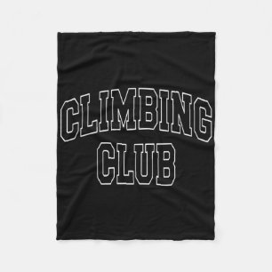 Climbing Club Varsity University College Campus Al Fleece Blanket