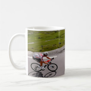Climbing Cyclist Mountain Coffee Mug