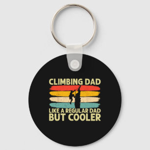 Climbing Dad Design Father Day For Rock Climber Key Ring