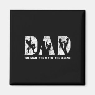 Climbing Dad The Man The Myth The Legend Father's Magnet