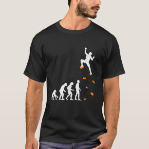Climbing Evolution Climbing Wall Climbing Boulderi T-Shirt