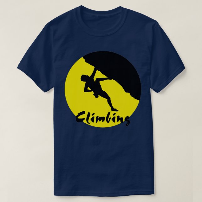Climbing female climber Triblend T-Shirt (Design Front)