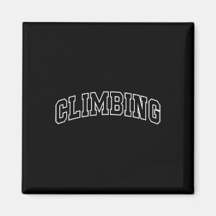 Climbing Funny Athletic Lettering Climber Coach  Magnet
