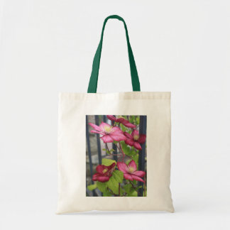 Climbing Fuschia Flowers Tote Bag