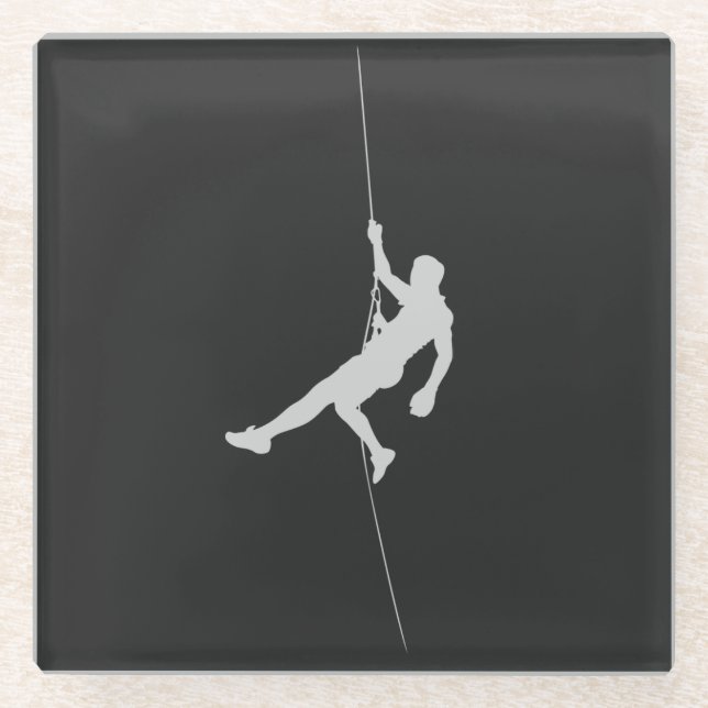 Climbing Glass Coaster (Front)
