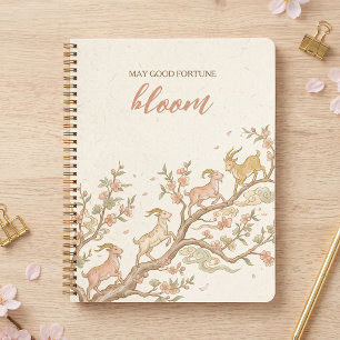 Climbing Goats Ascending Cloud Bloom LNY Notebook