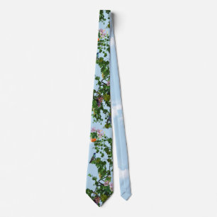 Climbing grapevines & honeysuckles flowers tie