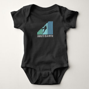 Climbing - Gravity Is a Myth Baby Bodysuit