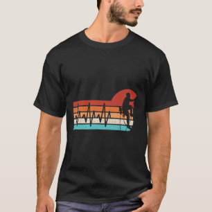 Climbing Heartbeat Retro Climb Funny Rock Climber T-Shirt