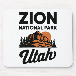 Climbing Hiking Camping Zion National Park Utah Ad Mouse Pad