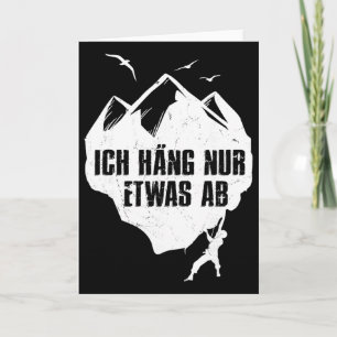 Climbing Hiking Nature Extreme Adventure Card