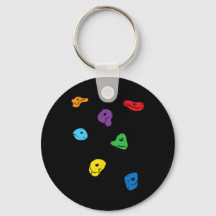 Climbing Holds Wall Rock Climber Bouldering Women Key Ring