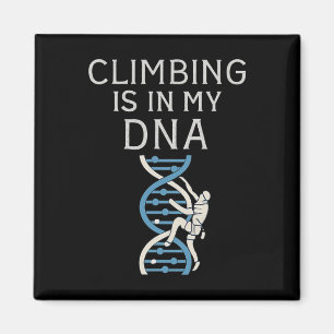 Climbing Is In My Dna Helix Graphic Magnet