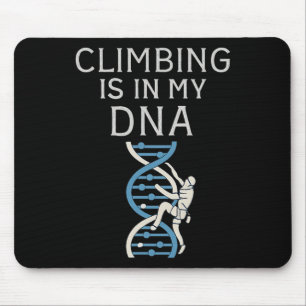 Climbing Is In My Dna Helix Graphic Mouse Pad