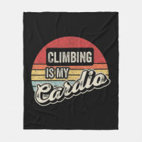 Climbing Is My Cardio Vintage Retro Rock Climbing