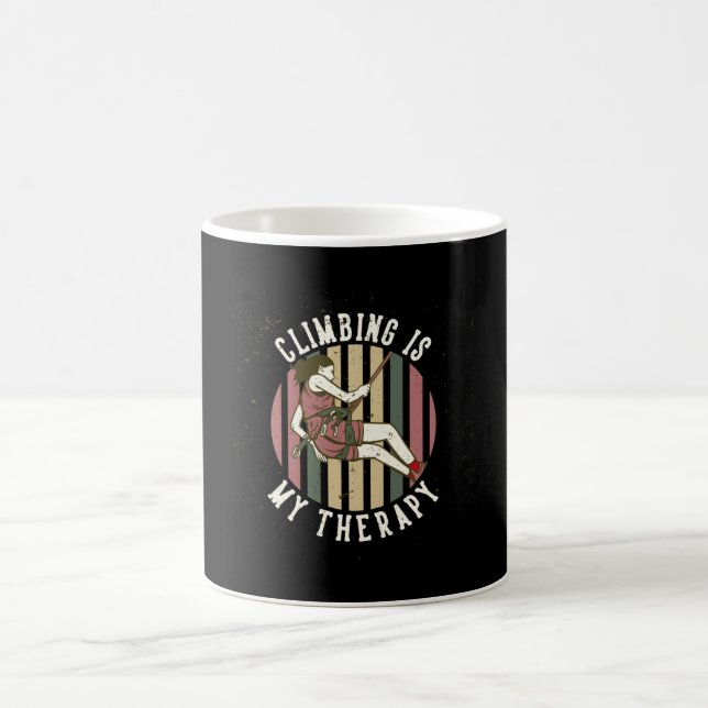 climbing is my therapy coffee mug (Center)