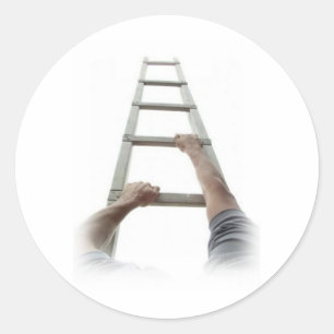 Climbing Jacob's Ladder Classic Round Sticker