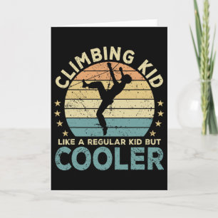 Climbing Kid Climber Funny  Card