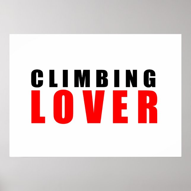 Climbing lover poster (Front)