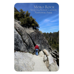 Climbing Moro Rock Sequoia National Park Magnet
