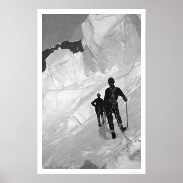 Climbing Mount McKinley Alaska 1906 Poster (Front)