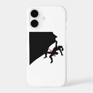 Climbing Mountain Girl Black Silhouette
