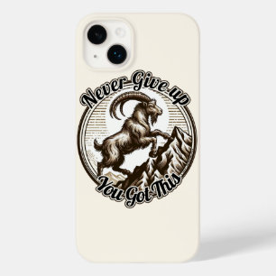 Climbing Mountain Goat Capricorn Never Give Up  Case-Mate iPhone 14 Plus Case
