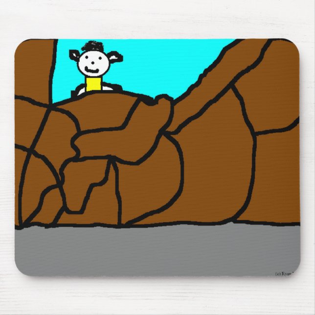 Climbing Mountain Mouse Pad (Front)
