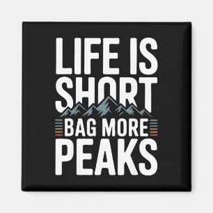 Climbing Mountain Peak Bygger Mountaineer Magnet