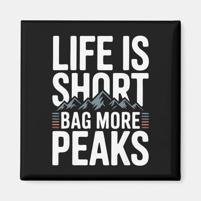 Climbing Mountain Peak Bygger Mountaineer  Magnet (Front)