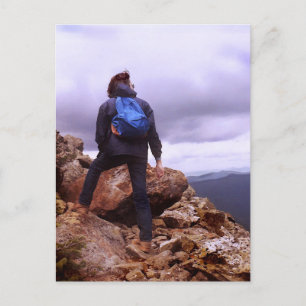 Climbing Mt. Eisenhower Postcard