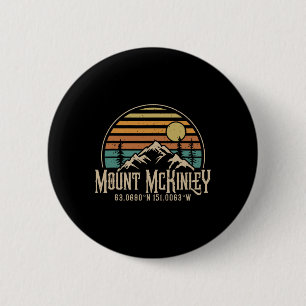 Climbing Mt. Mckinley Alaska Hiking Climbi Mountai 6 Cm Round Badge