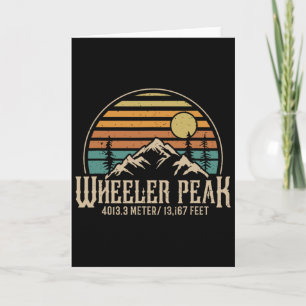 Climbing New Mexico Hiking Mountain Wheeler Peak Card