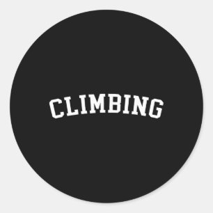 Climbing Ool Rock Climbing Design For Women Girls Classic Round Sticker