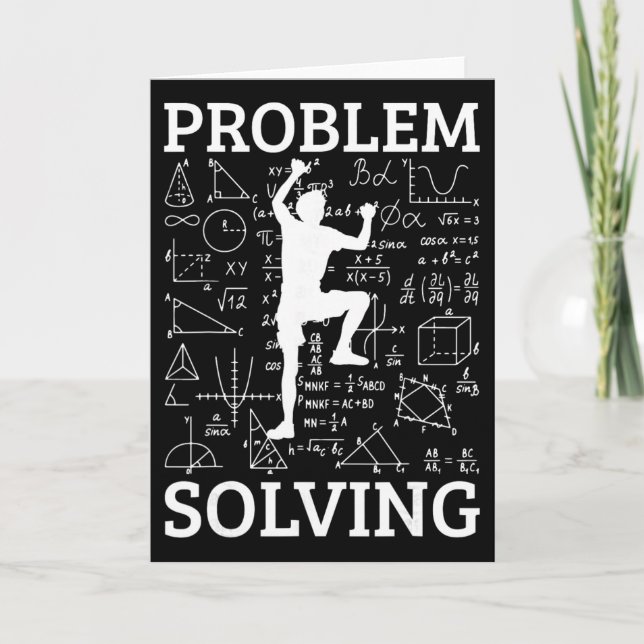 Climbing Problem Solving Rock Climber Bouldering C Card (Front)