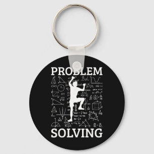 Climbing Problem Solving Rock Climber Bouldering C Key Ring