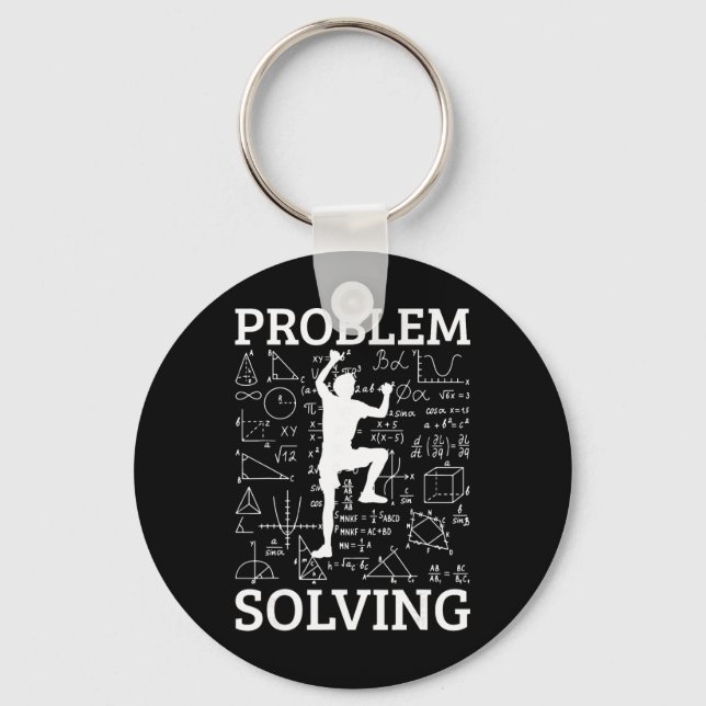 Climbing Problem Solving Rock Climber Bouldering C Key Ring (Front)