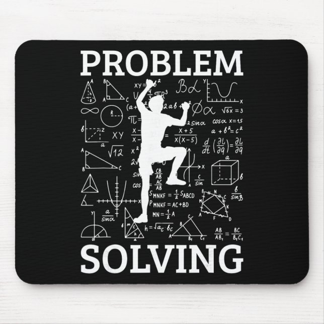 Climbing Problem Solving Rock Climber Bouldering C Mouse Pad (Front)