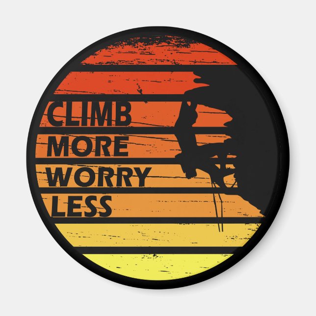 climbing quote for climber magnet (Front)