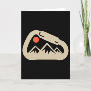 Climbing Rock Bouldering Climb Carabiner Climbers  Card