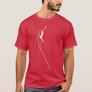 Climbing  Rock Mountain Climber Bouldering Tee Gif